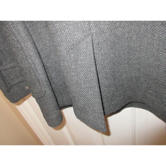Banana Republic Women's Gray Pea Coat Wool Blend Toggle Button XS Pockets - Picture 9 of 12